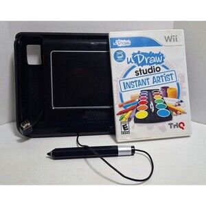 2010 NINTENDO WII UDRAW GAME TABLET W INSTANT ARTIST STUDIO TESTED WORKING